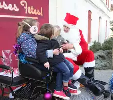 Séance photo avec le Père Noël